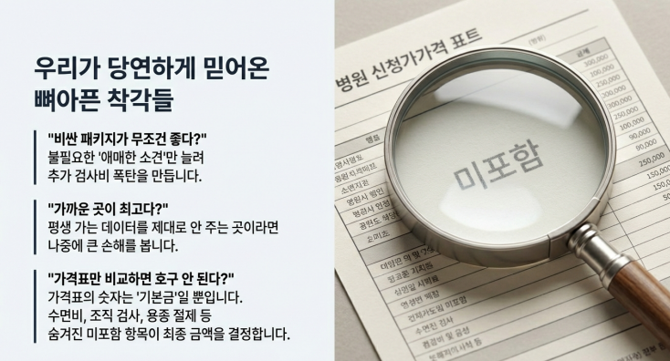 검진센터는 '검사 잘하는 곳'보다 '검진 이후 비용이 덜 새는 구조'를 먼저 봐야 합니다.