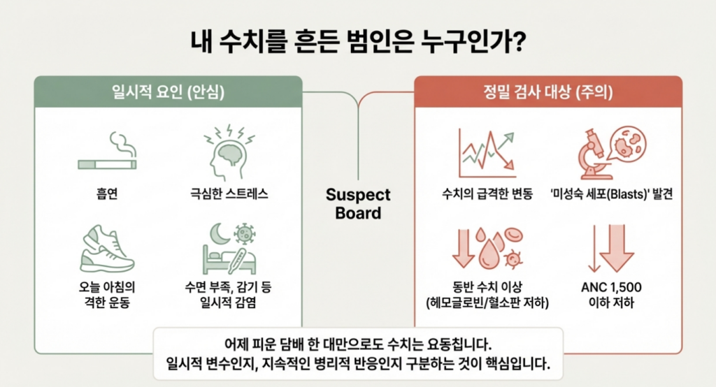 백혈구 정상범위는 숫자 1개로 외우는 것보다, 검사실 참고치와 현재 몸 상태를 같이 보는 게 더 중요합니다.