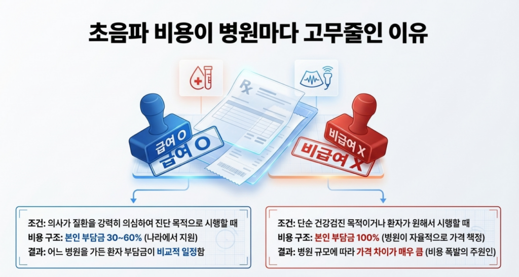 갑상선 검사 비용은 검사 항목, 초음파 포함 여부, 보험 적용 여부에 따라 달라집니다.